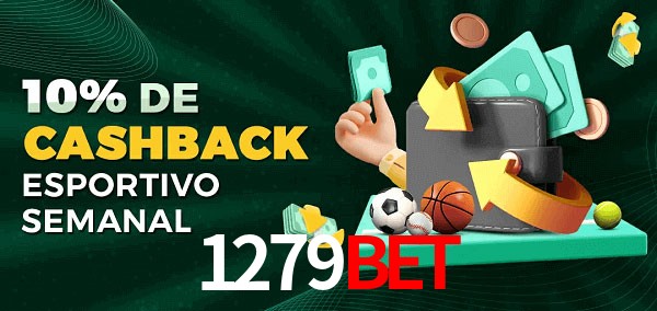 10% de bônus de cashback na 1279Bet